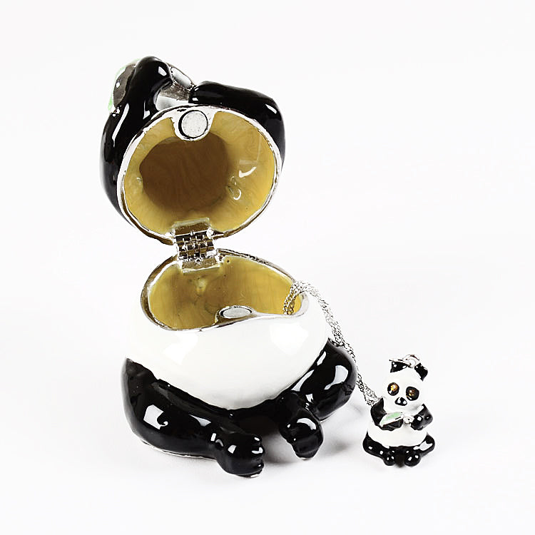 50% OFF Sale - Panda Trinket Box & Necklace Set