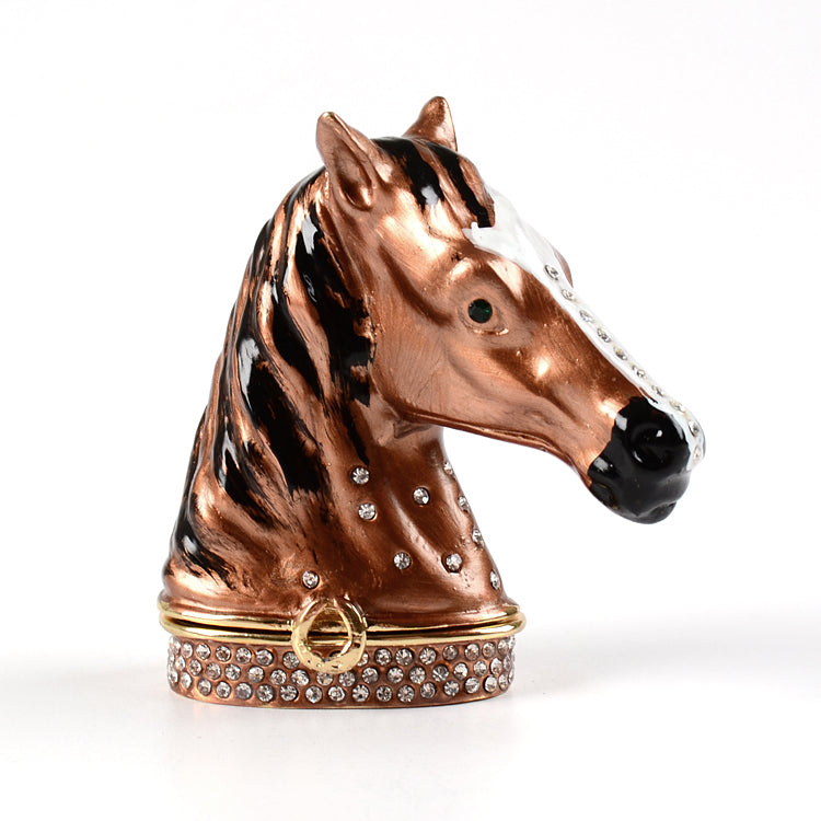 Brown Horse Head Keepsake Box