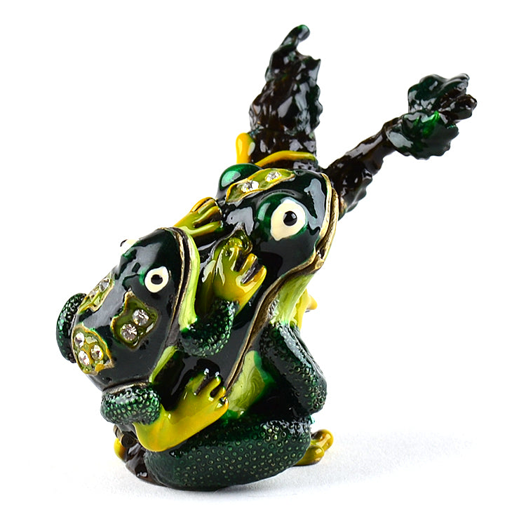 Frogs On Branch Trinket Box