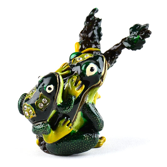 Frogs On Branch Trinket Box