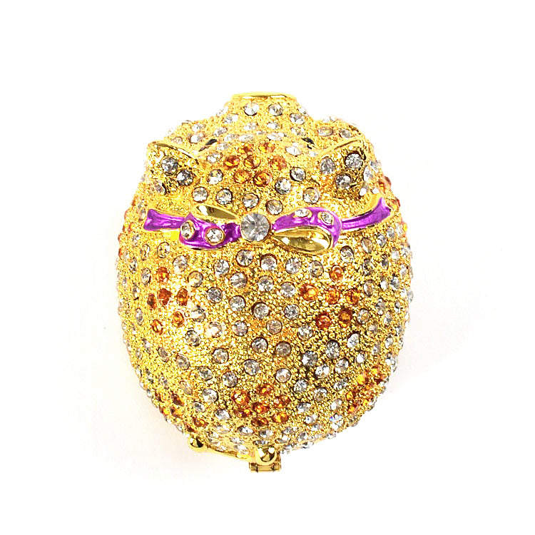 Very Cute Round Piggy Trinket Box