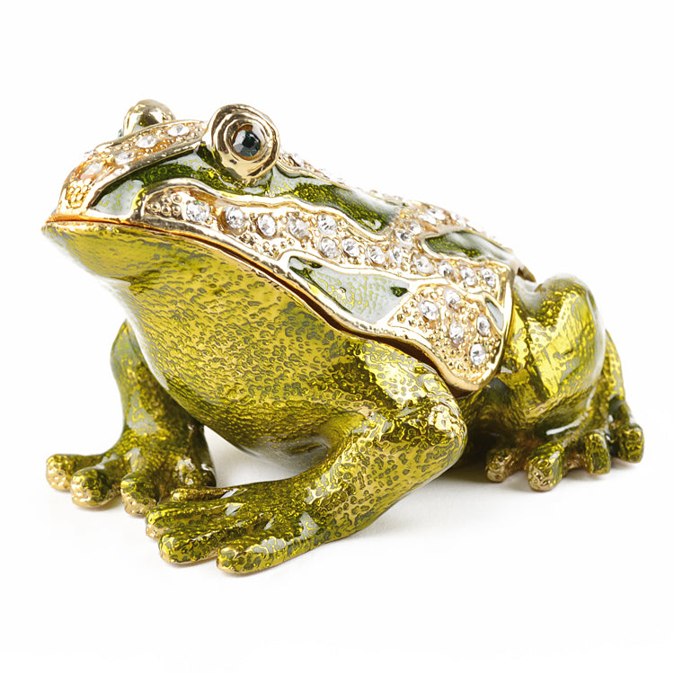 Large and Beautiful Frog Trinket Box