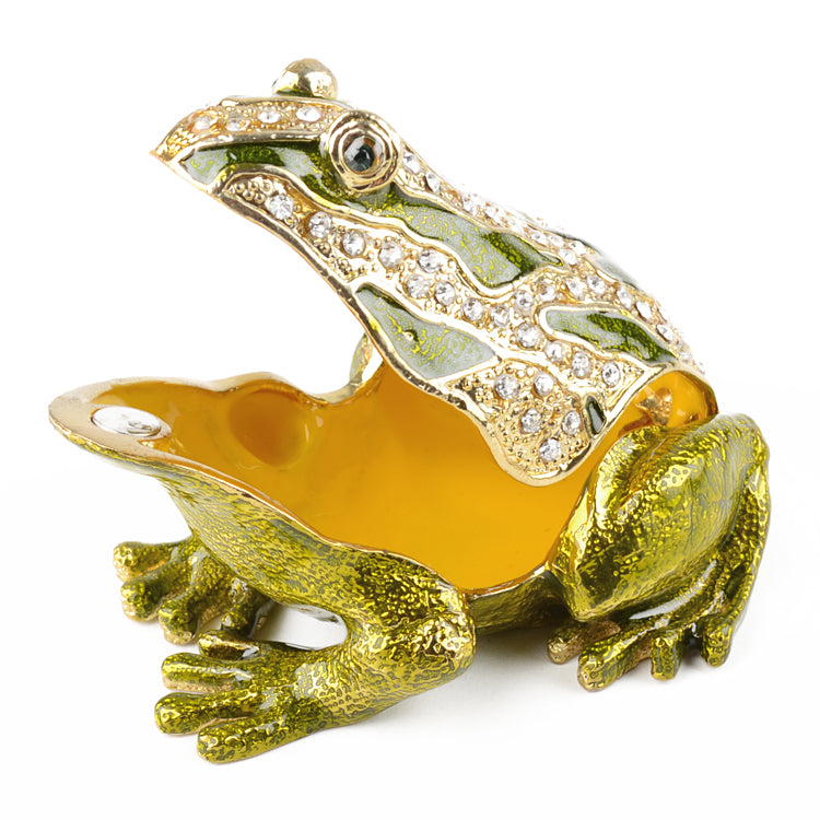 Large and Beautiful Frog Trinket Box