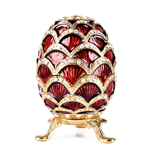 Red Crystal Studded Egg