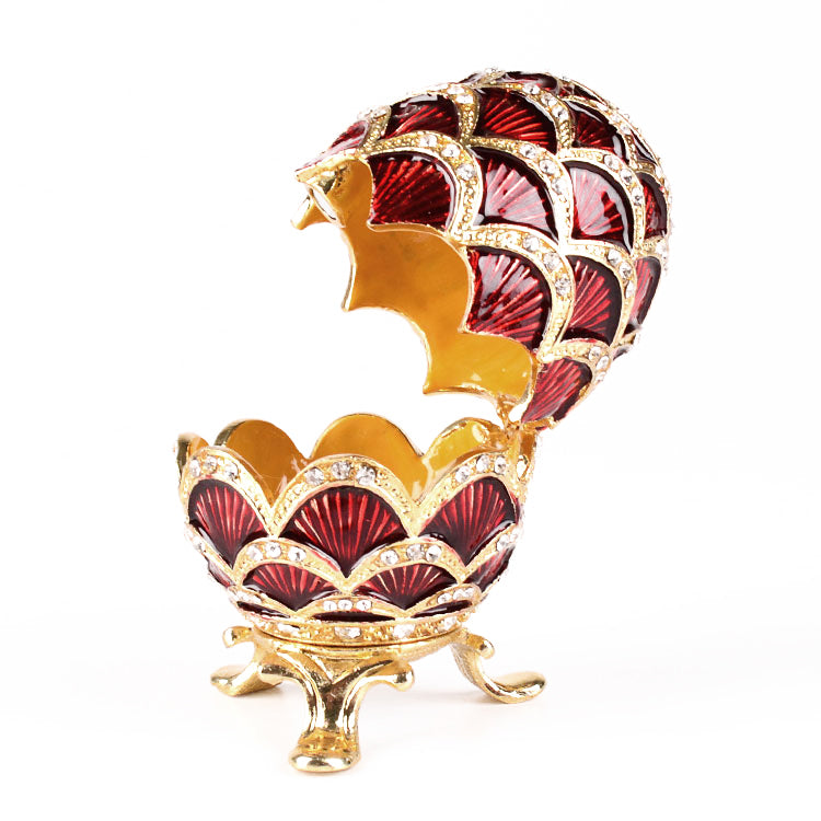 Red Crystal Studded Egg