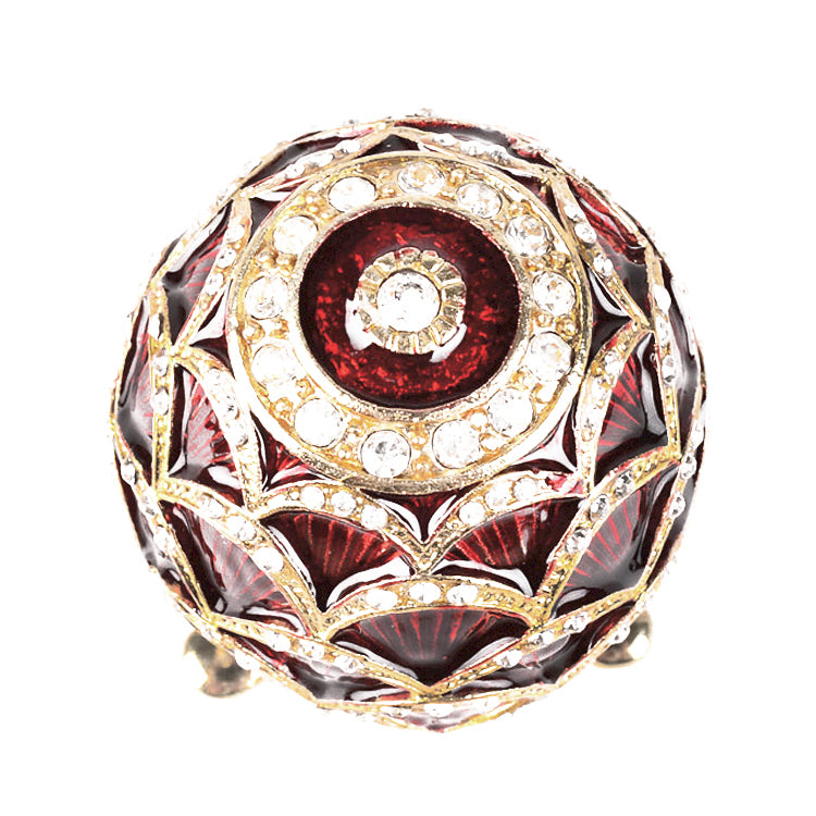 Red Crystal Studded Egg