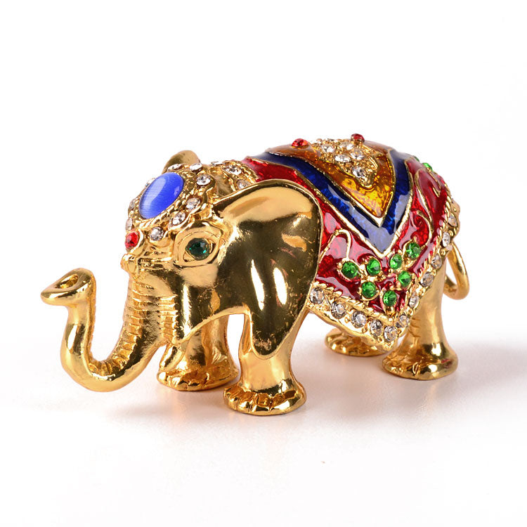 Colorful Elephant Trinket Box