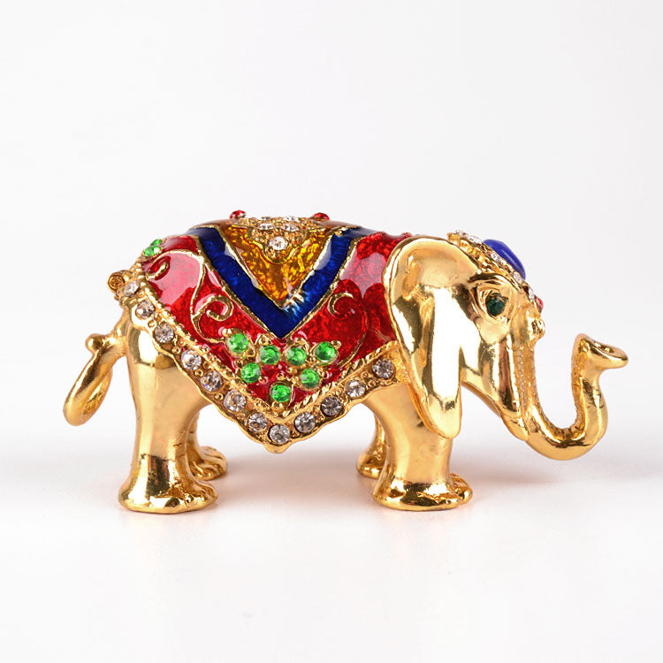 Colorful Elephant Trinket Box