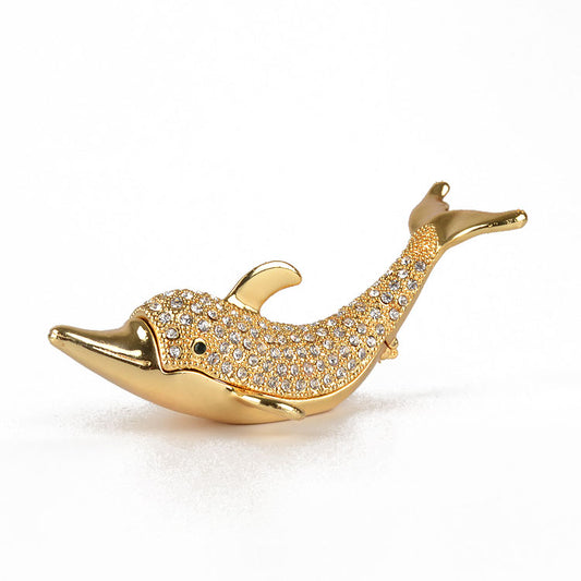 Golden Dolphin Keepsake Box