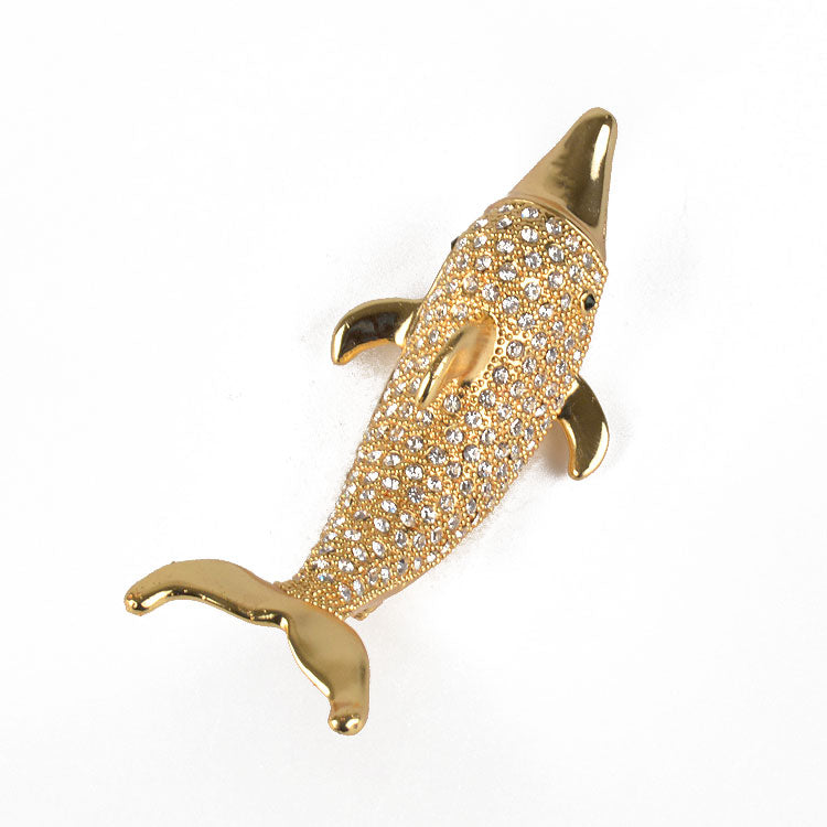 Golden Dolphin Keepsake Box