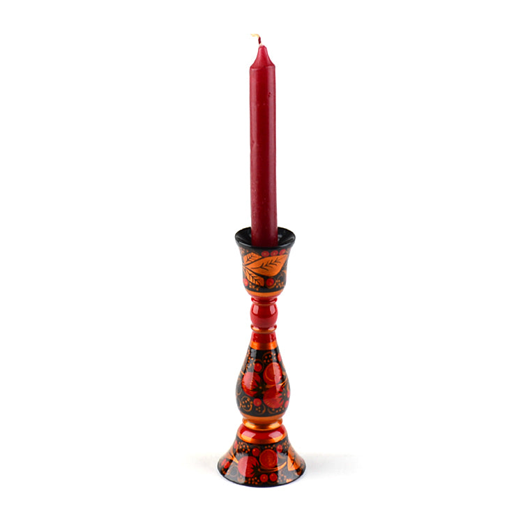 Khokhloma Candle Holder