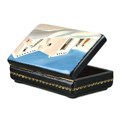 Pueblo Adobe Village Lacquer Box