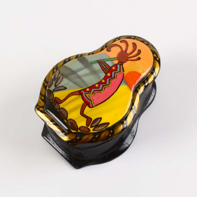 Small Kokopelli Lacquer Box