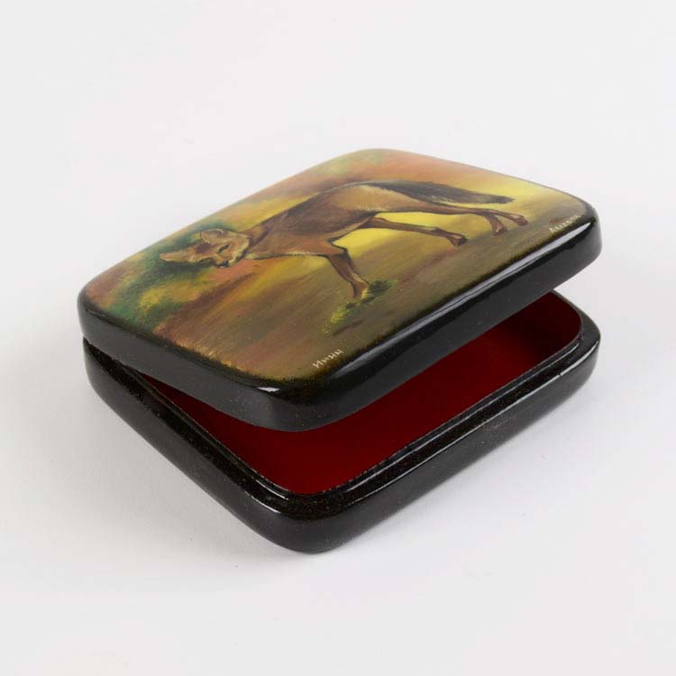 Arizona Coyote Lacquer Box