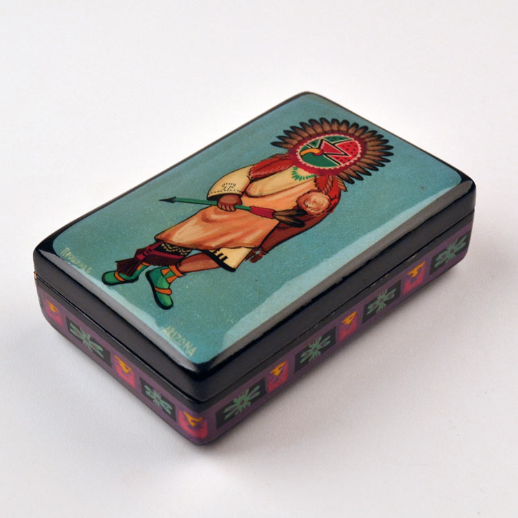 Kachina Chief  Lacquer Box