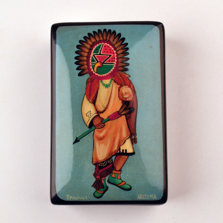 Kachina Chief  Lacquer Box