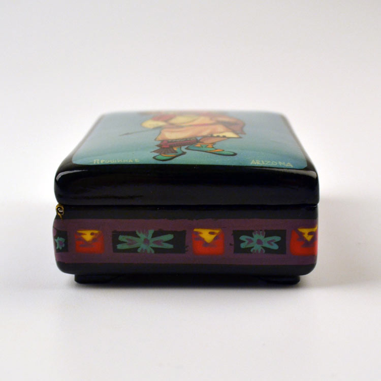 Kachina Chief Lacquer Box