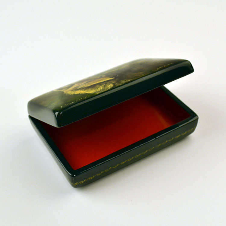 Handpainted Coyote Box