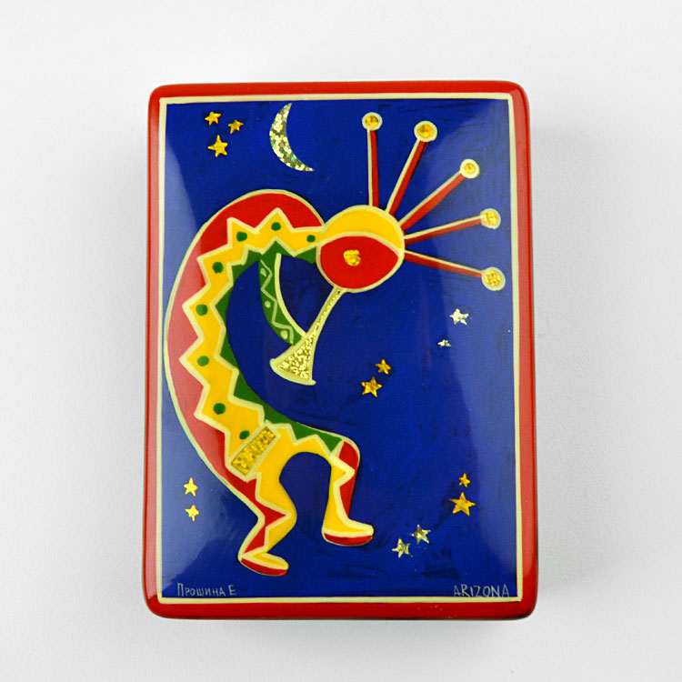 Bright Kokopelli Box