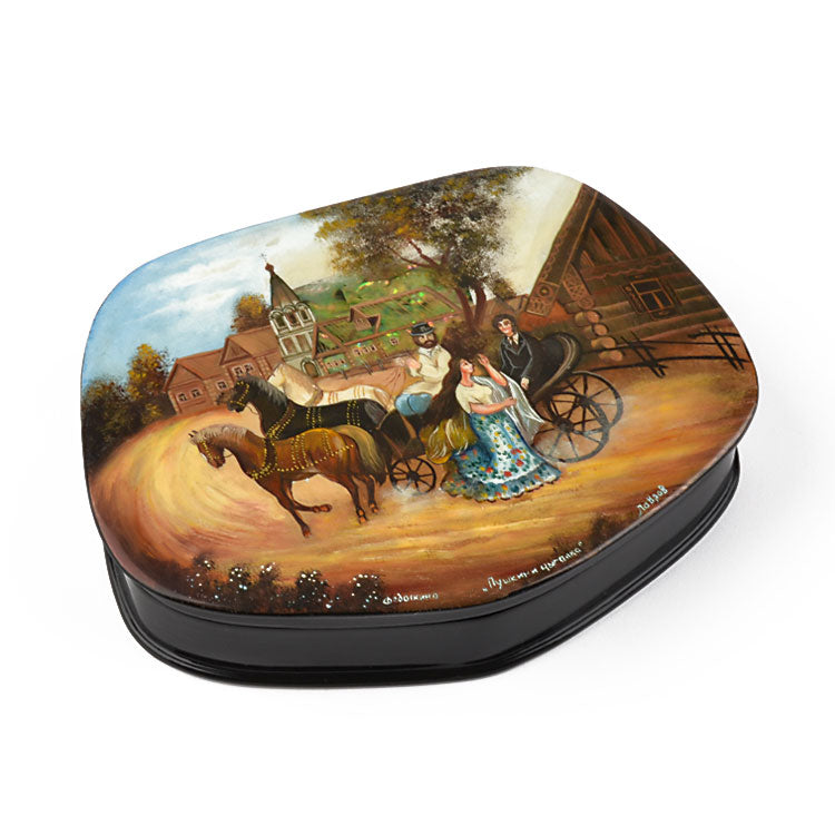 The Gypsies Fedoskino Lacquer Box