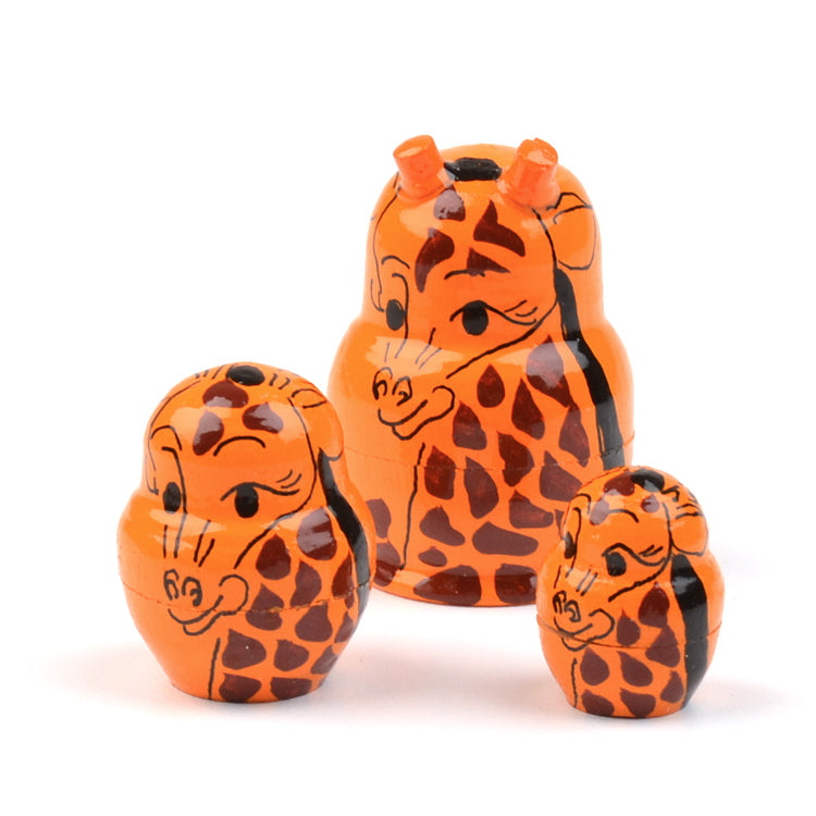 1 1-4" Tiny Giraffe Matryoshka