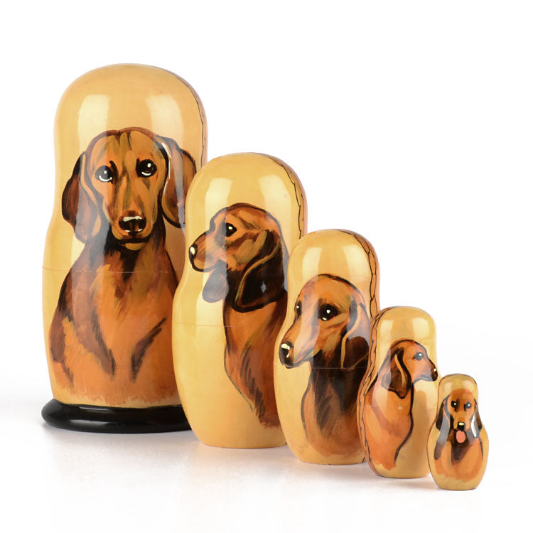 Dachshund Dog Stacking Doll