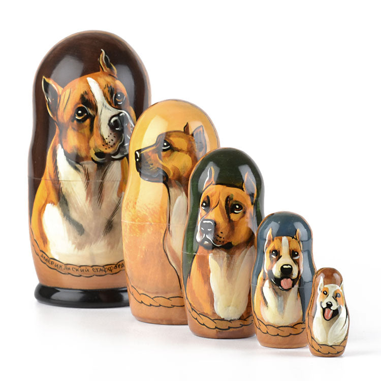 Pit Bull Dog Russian Matryoshka