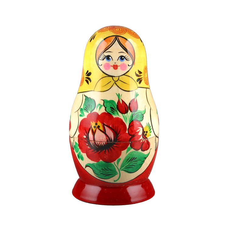 Floral Girl Nesting Matyroshka Doll