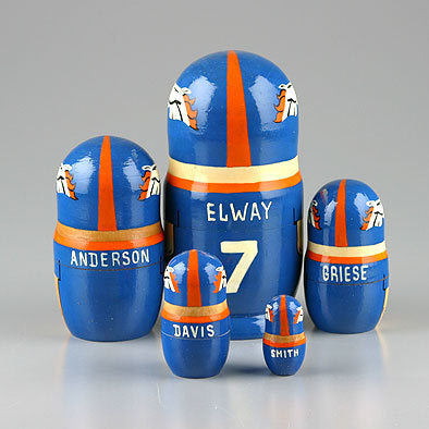 Denver Broncos Russian Nesting Doll