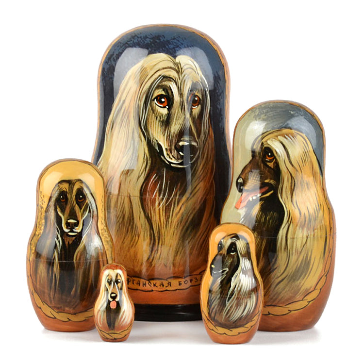 Afghan Hound Matrytoshka