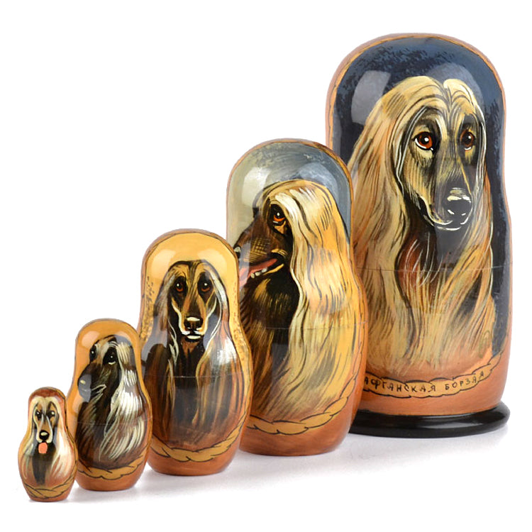 Afghan Hound Matrytoshka