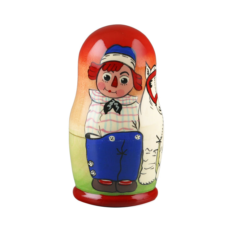 3 1-2" Tall Raggedy Ann Stacking Dolls