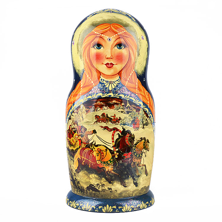 Russian Troika 25 Pcs.Nesting Doll