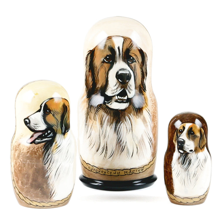 Pyrenean Mastiff Stacking Doll