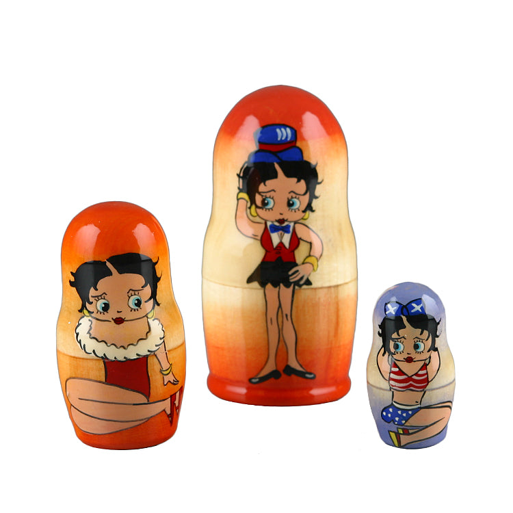 Betty Boop 3 1-2" Tall Matryoshka