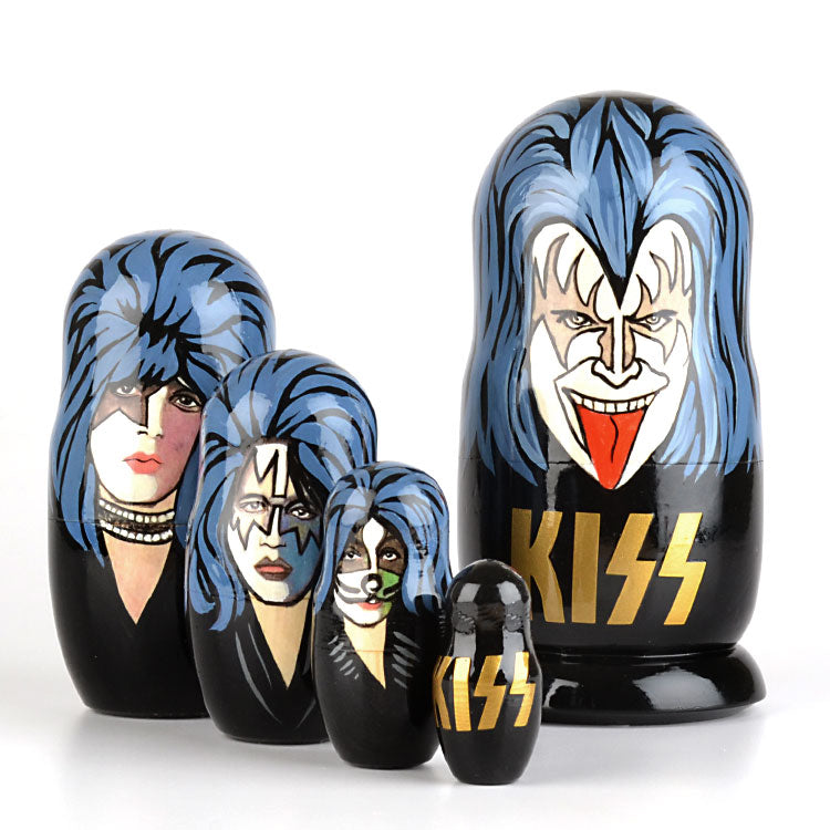 Kiss Rock And Roll Russian Nesting Doll
