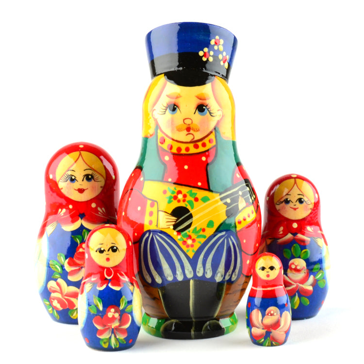 Russian Balalaika Musician Matryoshka