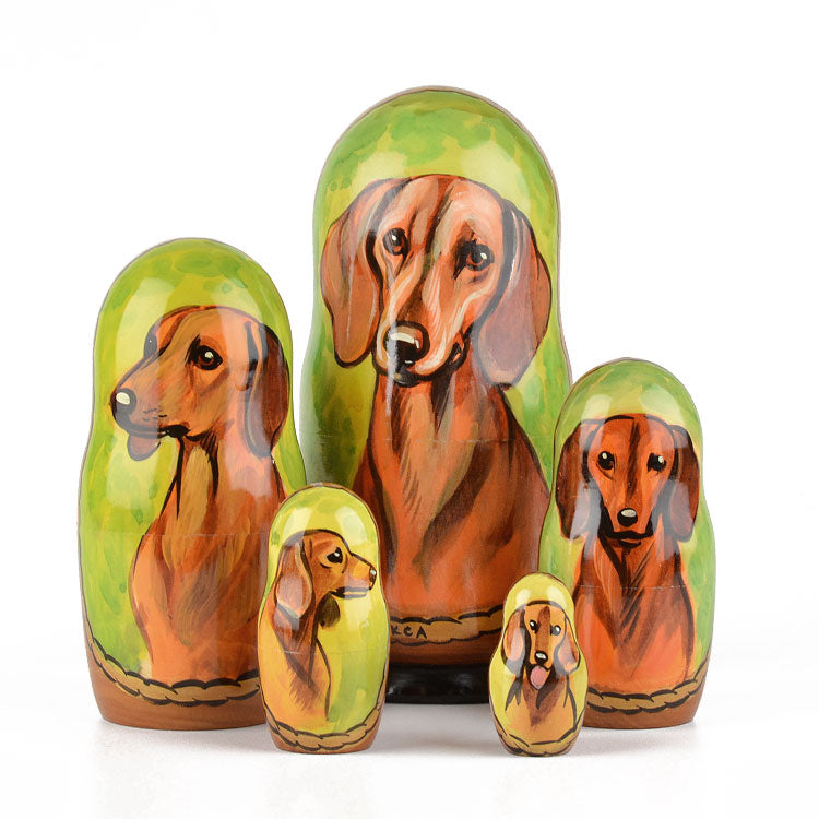 Dachshund Doggy Matryoshka Doll