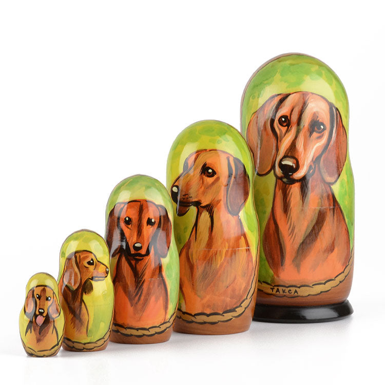 Dachshund Doggy Matryoshka Doll