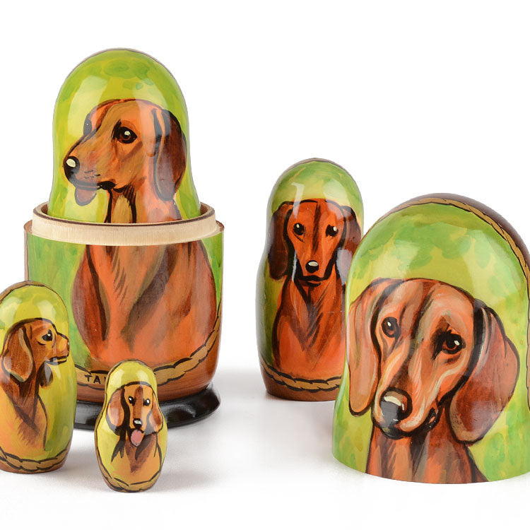 Dachshund Doggy Matryoshka Doll