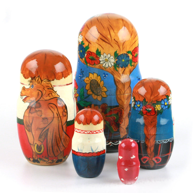 Happy Ukrainian Family Matryoshka