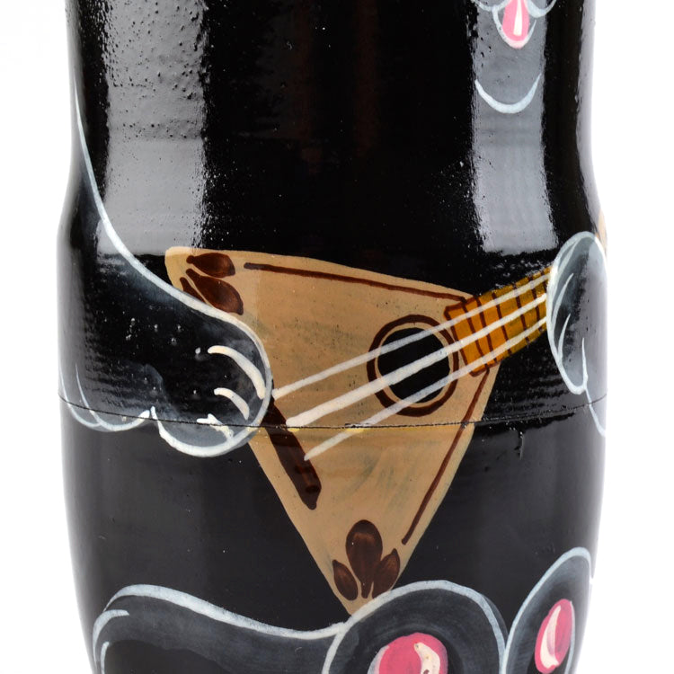 Black Cat Musician Russian Matryoshka