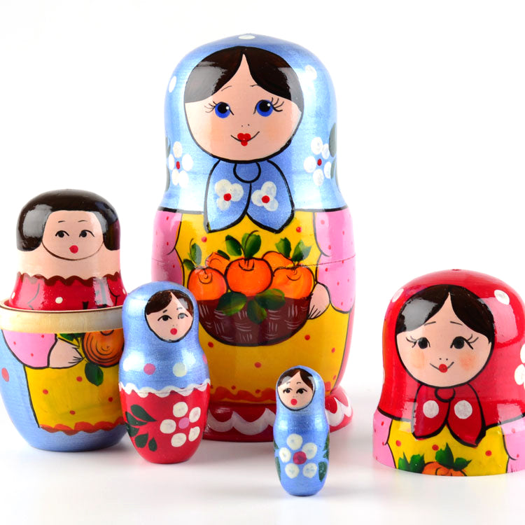 Basket of Oranges Matryoshka Doll