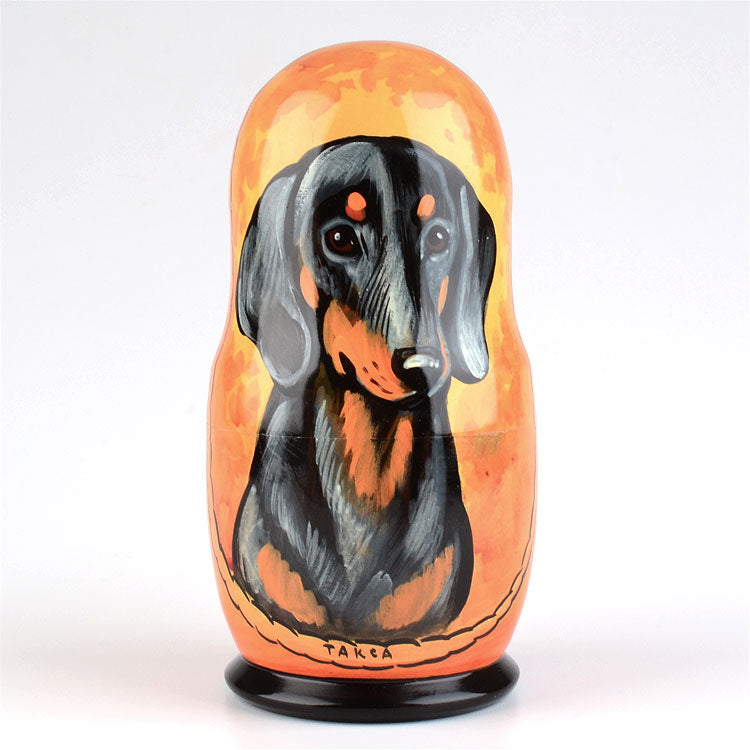 Dachshund Russian Stacking Doll