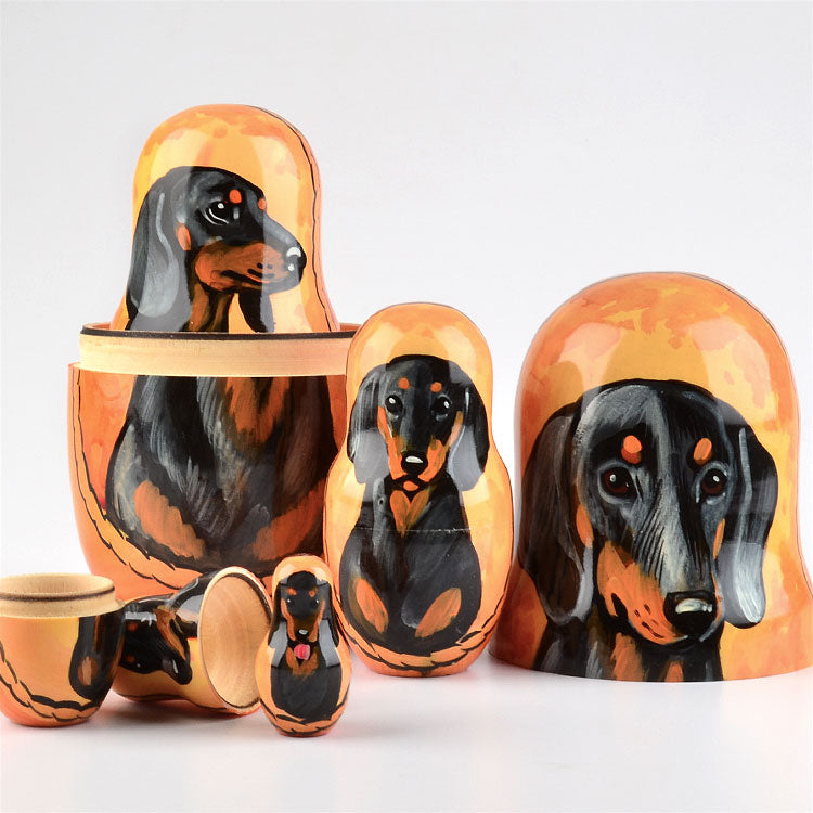 Dachshund Russian Stacking Doll