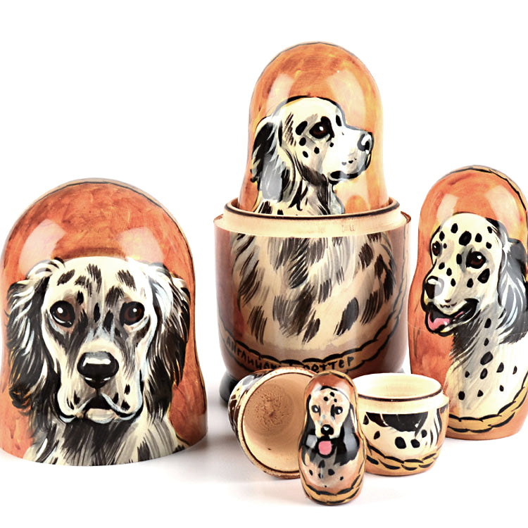 English Setter Stacking Dolls