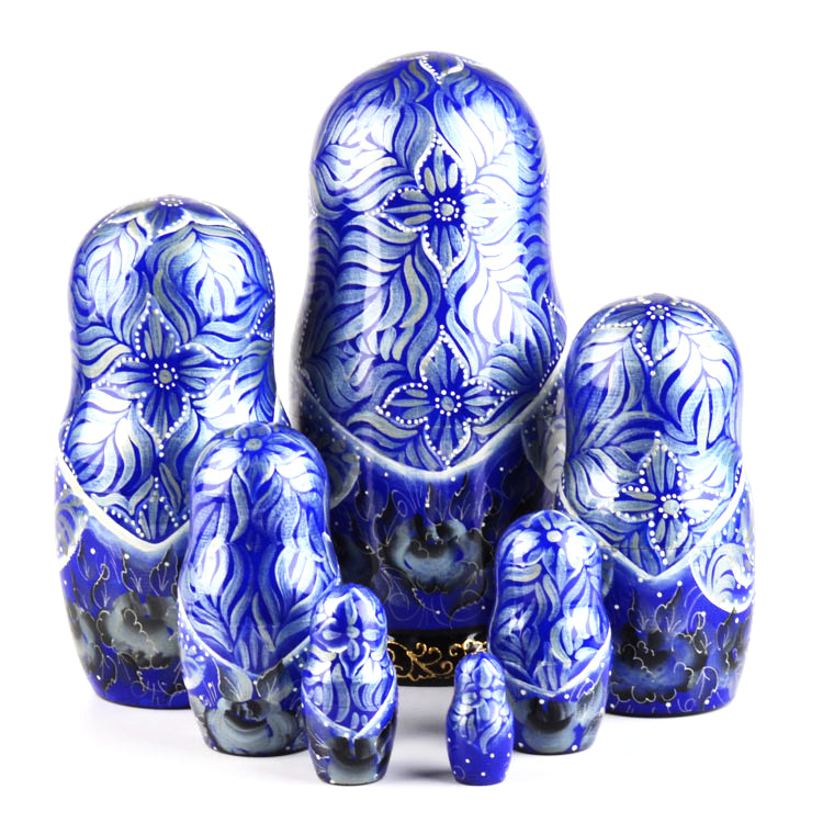 Russian Winter Matryoshka Stacking Doll