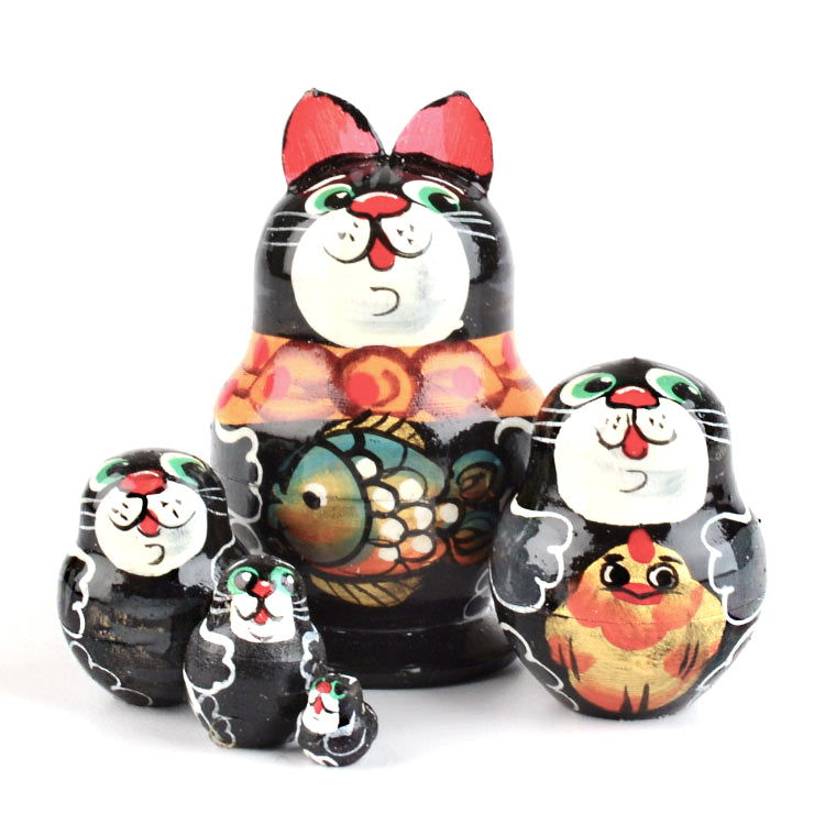 2" Tall Cats Matryoshka Doll