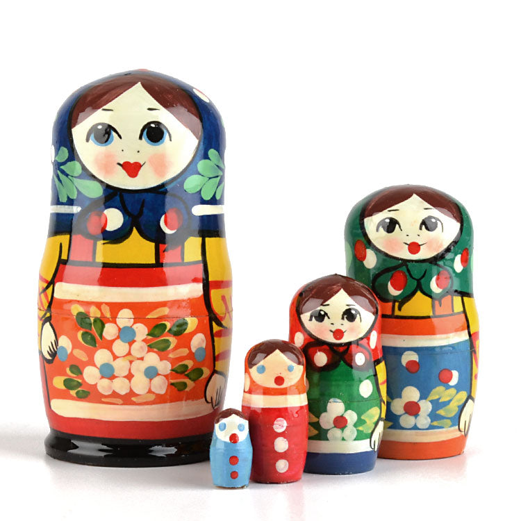 Orange Apron Russian Matryoshka