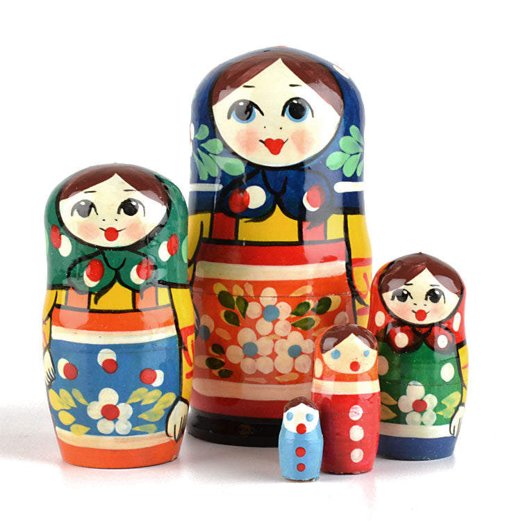 Orange Apron Russian Matryoshka